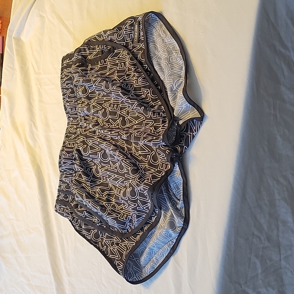 Calvin Kline Nylon running shorts with underwear liner size medium